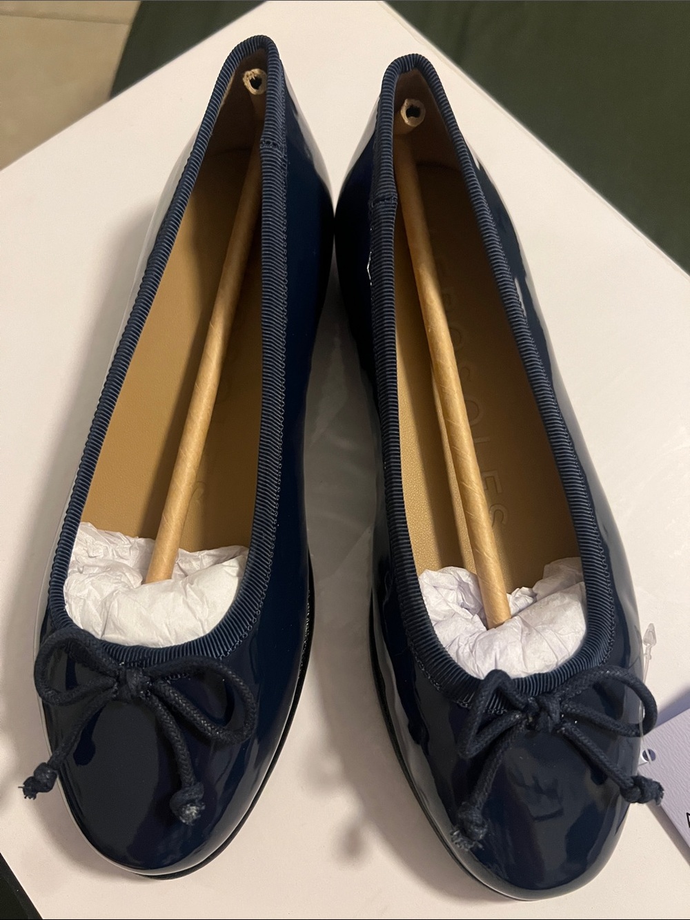 Aerosoles navy blue patent size 5M